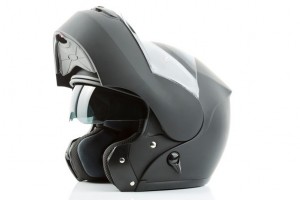 casco negro modular